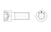 Zylinderschrauben mit Innensechsrund (I6R)
